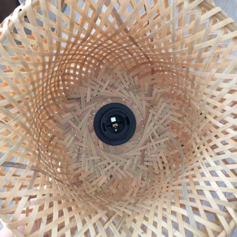 Elegant Bamboo Ceiling Light Fixture – Handcrafted Natural Design for Modern and Earthy Interiors 5