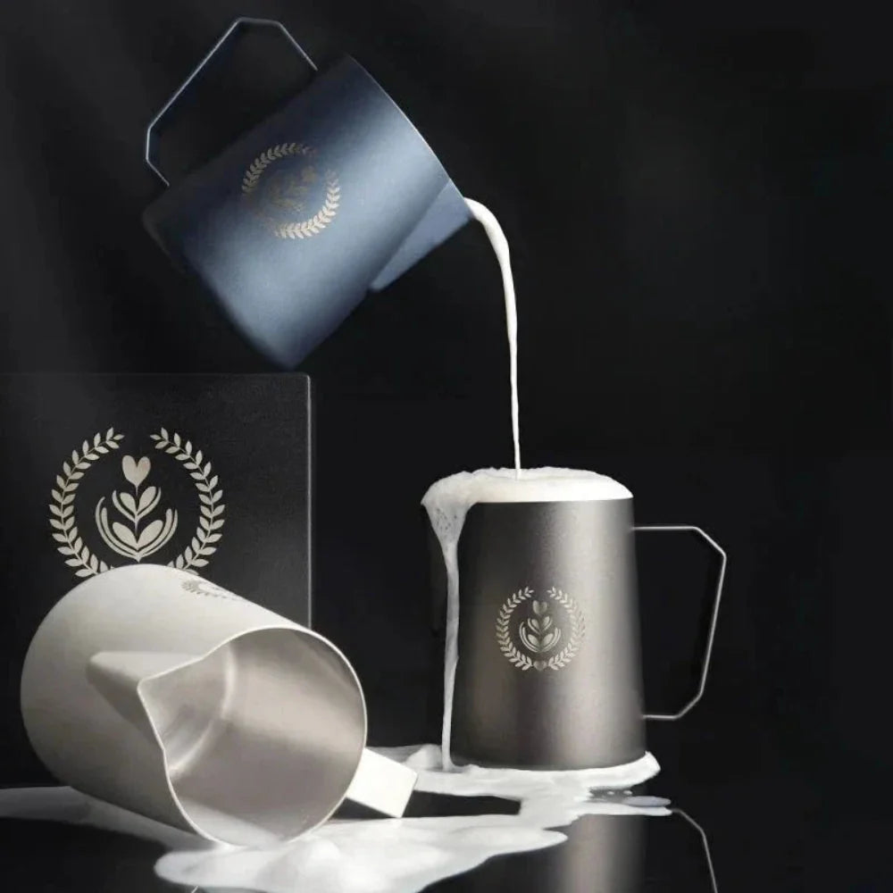 BaristaFlow - Edelstahlkanne für Kaffee & Cappuccino