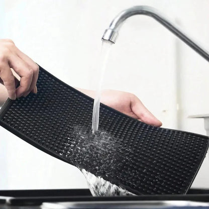 Waterproof and Heat-Resistant Rubber Coffee Mat for Barista Stations – Flexible and Easy to Clean 2
