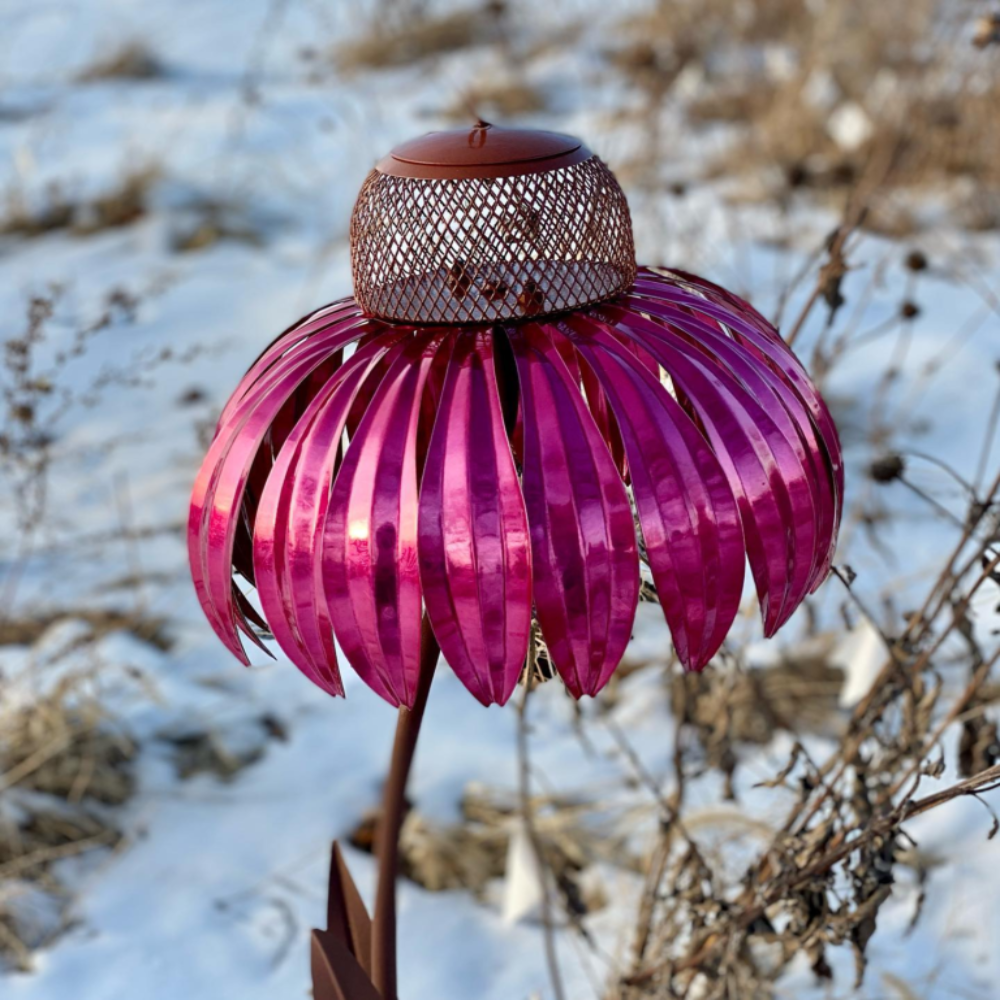 BloomFeast - Dekoratives Vogelfutterhaus in Form einer Blume