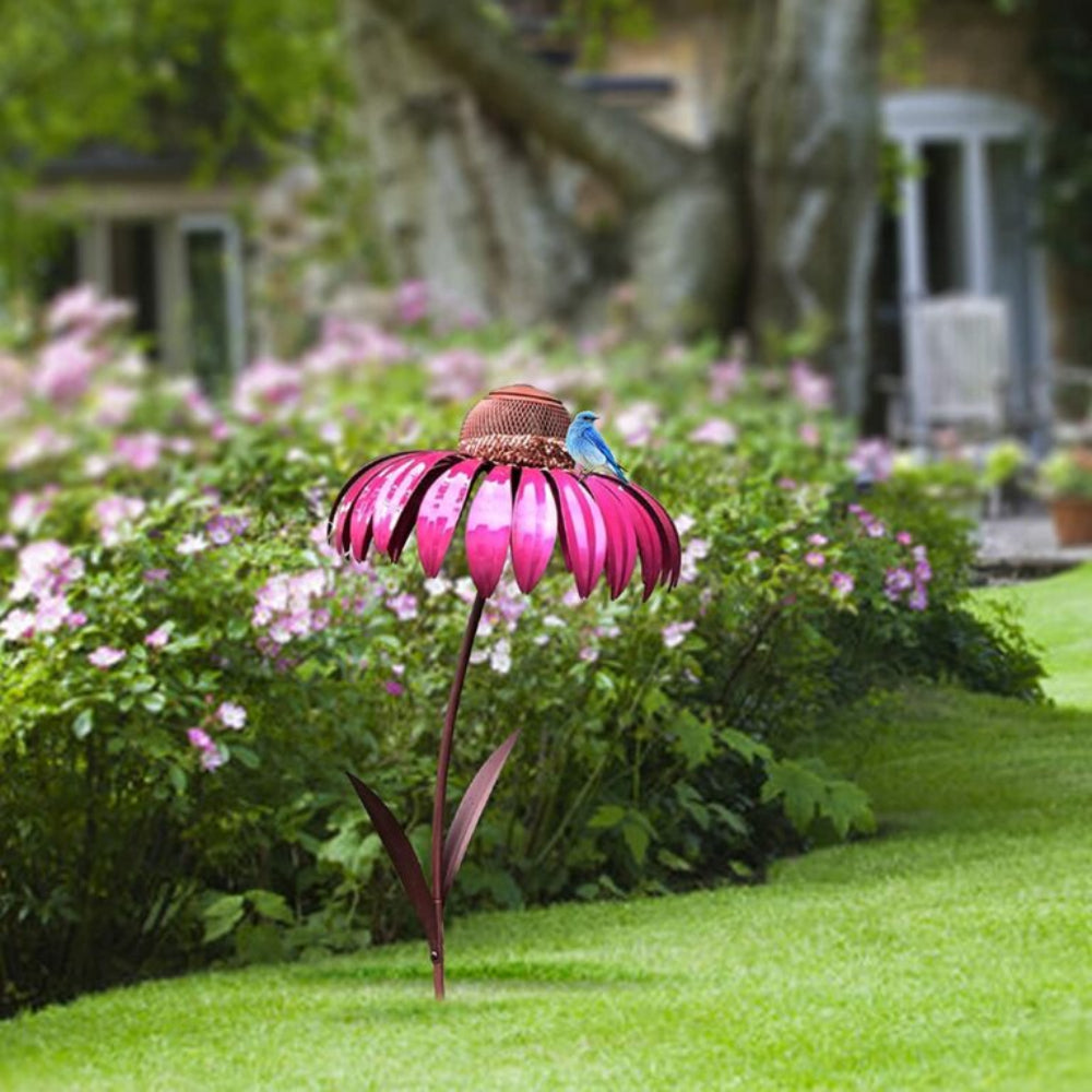 BloomFeast - Dekoratives Vogelfutterhaus in Form einer Blume
