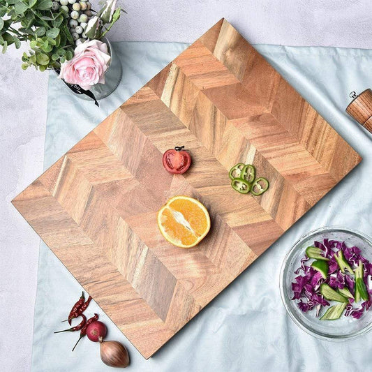 Deluxe Reversible Ash Wood Cutting Board with Non-Slip Feet and Juice Grooves – Large Chopping Board for Meat and Cheese 1