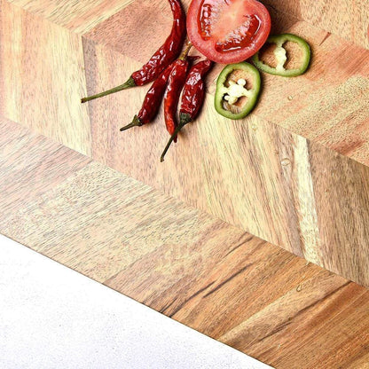 Deluxe Reversible Ash Wood Cutting Board with Non-Slip Feet and Juice Grooves – Large Chopping Board for Meat and Cheese 4