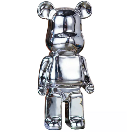 Artistic Bear Sculpture in Resin - Modern Home Decor for Strength and Creativity 1