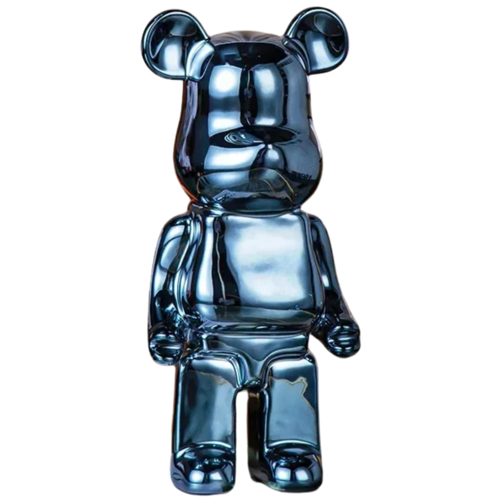 Artistic Bear Sculpture in Resin - Modern Home Decor for Strength and Creativity 3