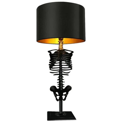 Handcrafted Gothic Skeleton Table Lamp with LED Light – Unique Home Decor Accent 8