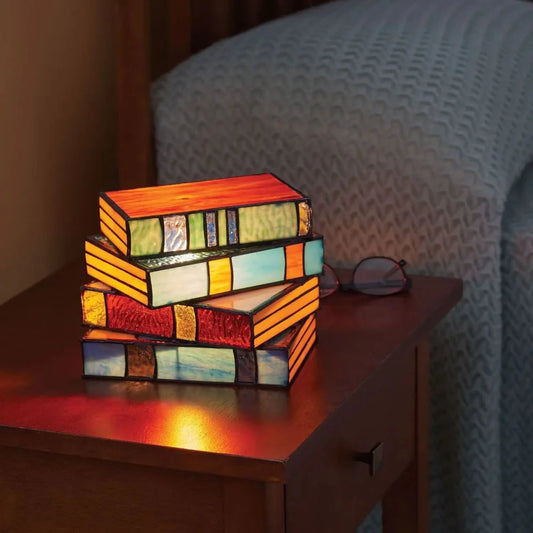 Decorative Book Lamp with LED Light – Unique Book Design for Cozy Atmosphere 1