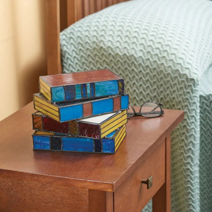 Decorative Book Lamp with LED Light – Unique Book Design for Cozy Atmosphere 2