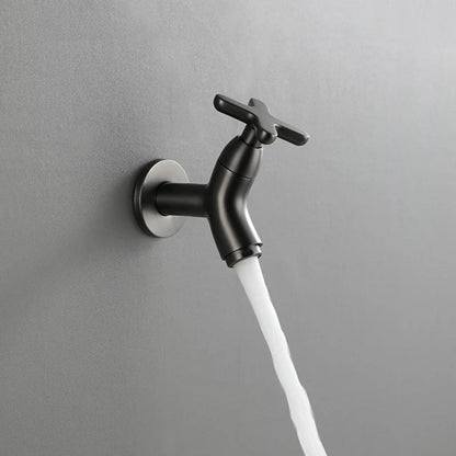 Wall-Mounted Brass Cold Water Faucet with 360° Swivel Spout – Durable and Stylish Design 1