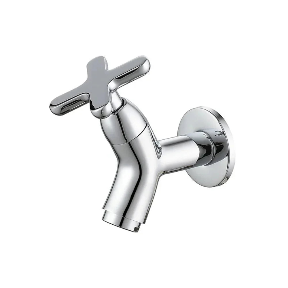 Wall-Mounted Brass Cold Water Faucet with 360° Swivel Spout – Durable and Stylish Design 10