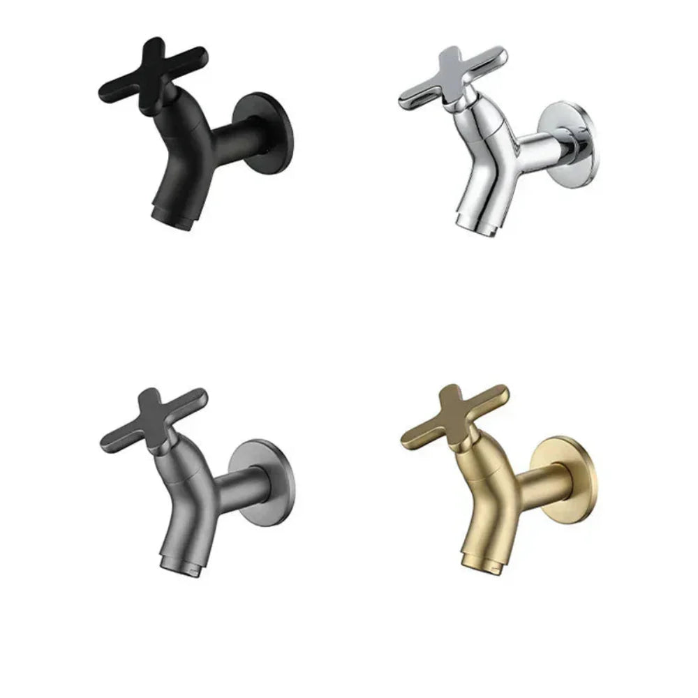 Wall-Mounted Brass Cold Water Faucet with 360° Swivel Spout – Durable and Stylish Design 7