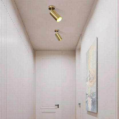 Brass Ceiling Spotlight with Adjustable Brass Head – GU10 Compatible Accent Light 4