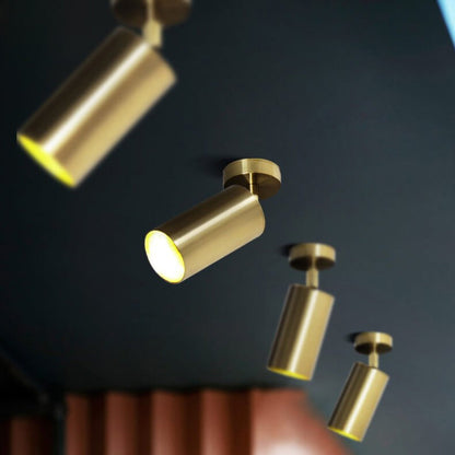 Brass Ceiling Spotlight with Adjustable Brass Head – GU10 Compatible Accent Light 5