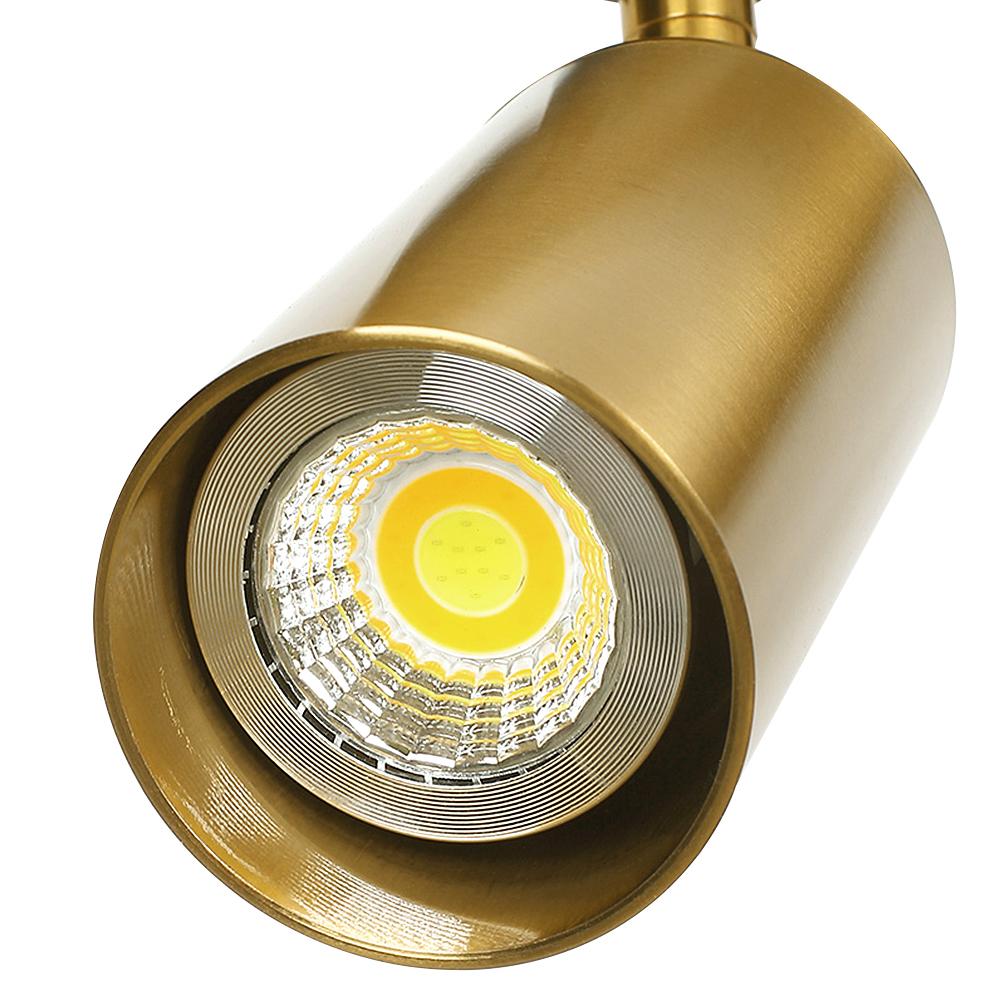 Brass Ceiling Spotlight with Adjustable Brass Head – GU10 Compatible Accent Light 8