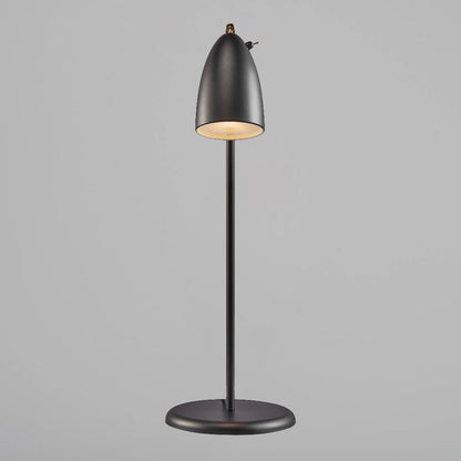 Slim Scandinavian Table Lamp with Adjustable Brass Shade – 66 cm Height, GU10 Compatible 3