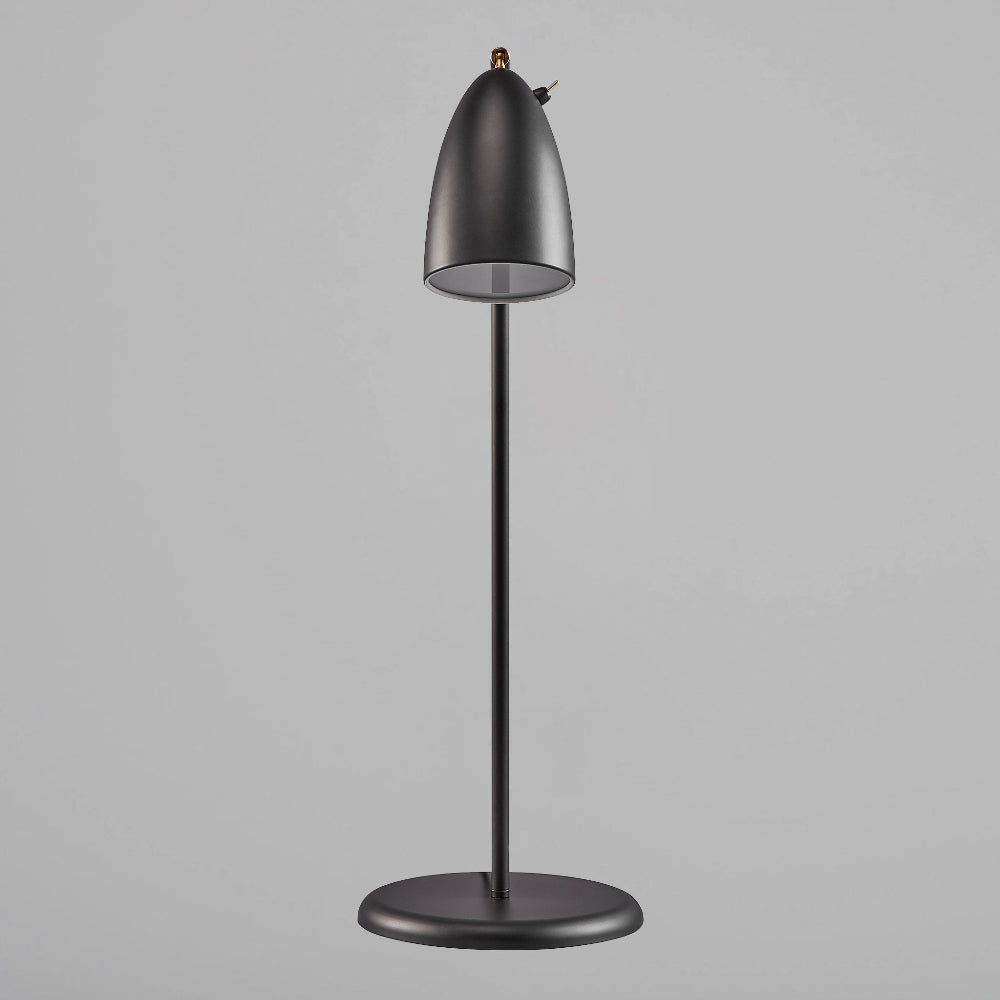 Slim Scandinavian Table Lamp with Adjustable Brass Shade – 66 cm Height, GU10 Compatible 4