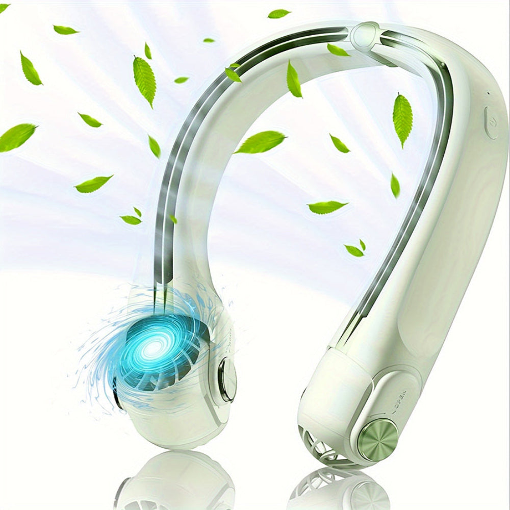 Rechargeable Hands-Free Neck Fan with Adjustable Airflow – Lightweight and Portable BreezeBand 1