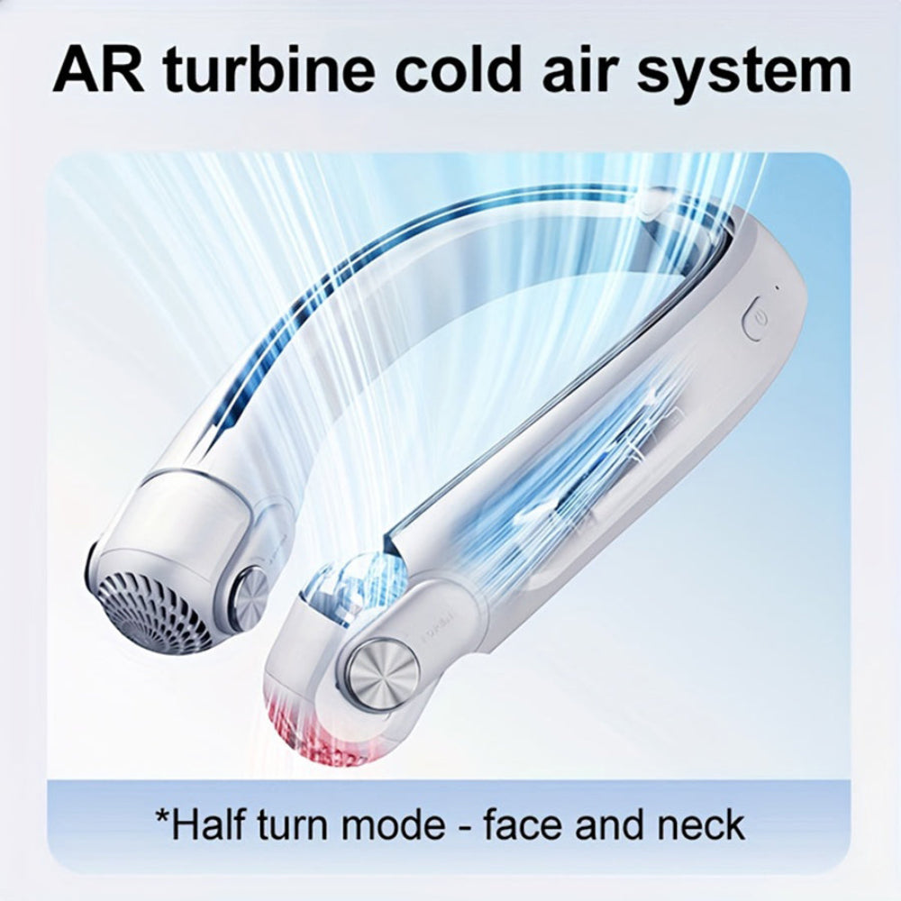 Rechargeable Hands-Free Neck Fan with Adjustable Airflow – Lightweight and Portable BreezeBand 3