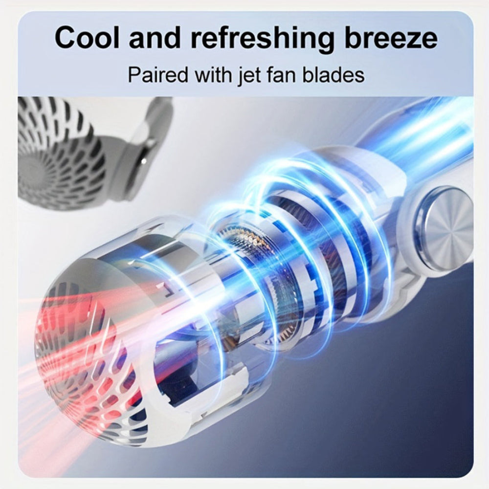 Rechargeable Hands-Free Neck Fan with Adjustable Airflow – Lightweight and Portable BreezeBand 6