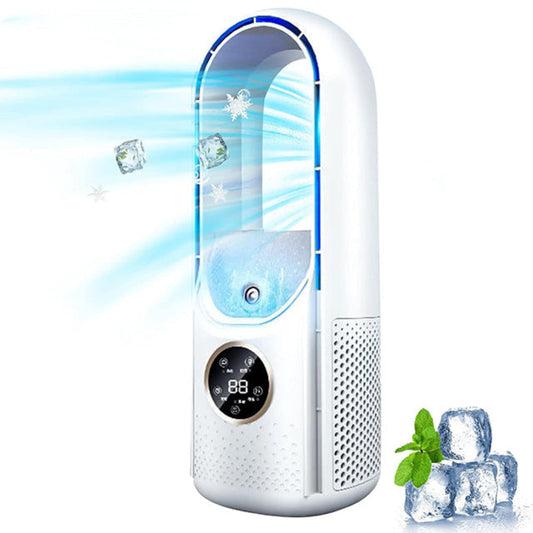 Portable Blade-Free Air Cooler with USB Power and Built-in Timer – Ideal for Home and Office 1