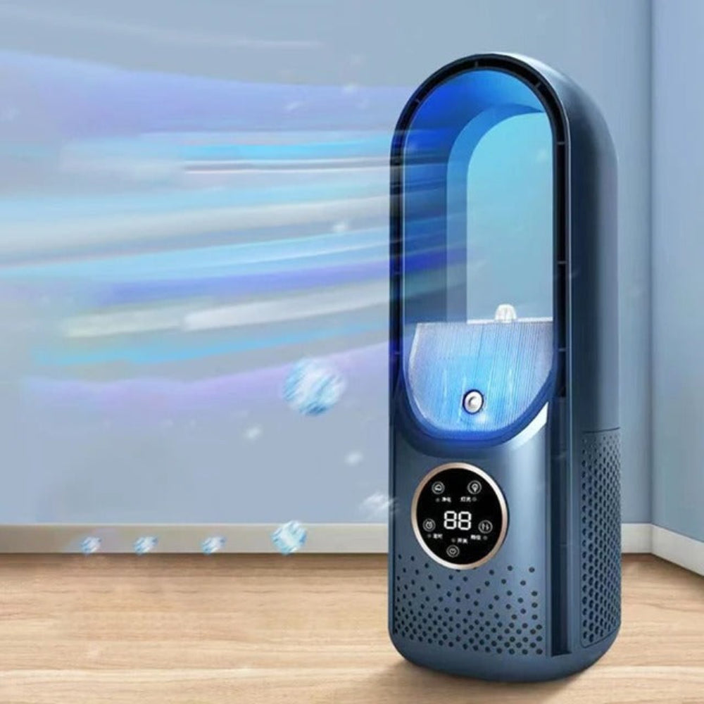Portable Blade-Free Air Cooler with USB Power and Built-in Timer – Ideal for Home and Office 10