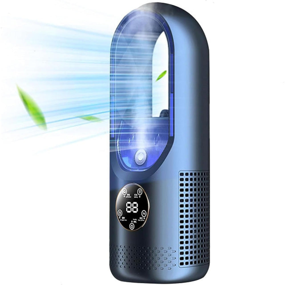 Portable Blade-Free Air Cooler with USB Power and Built-in Timer – Ideal for Home and Office 4