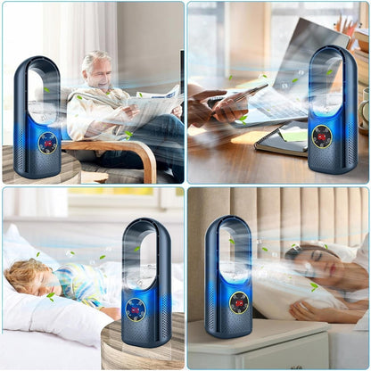 Portable Blade-Free Air Cooler with USB Power and Built-in Timer – Ideal for Home and Office 6