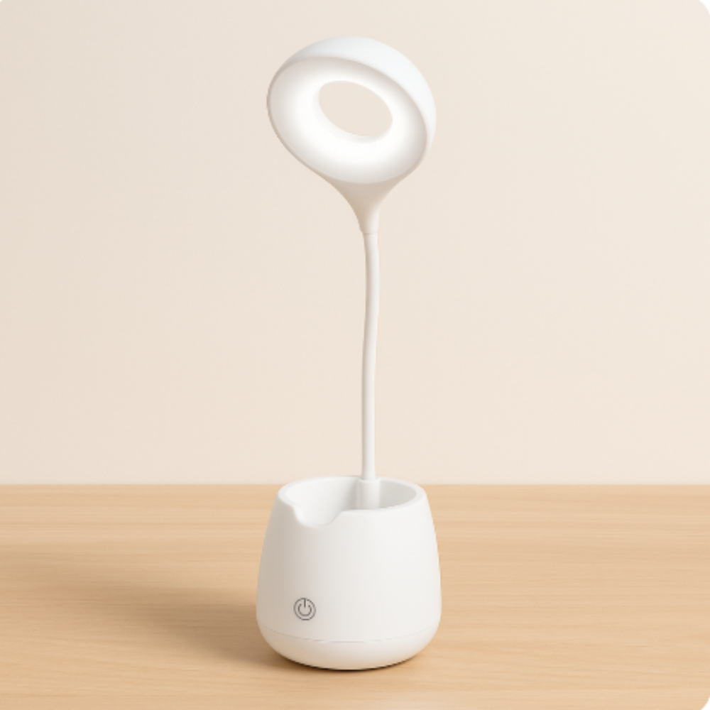 Children's Desk Lamp with Storage Pot and Phone Holder – LED Light for Creative Learning 7