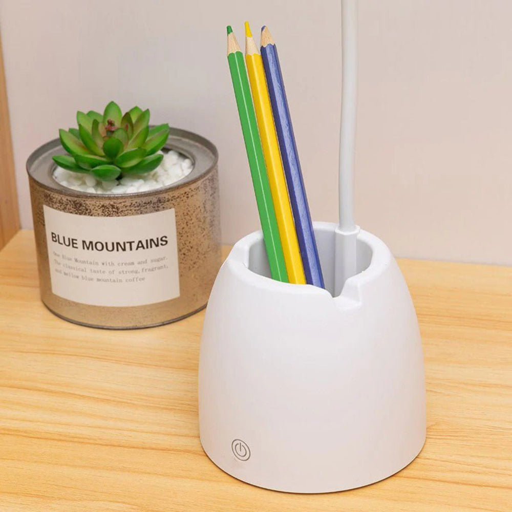 Children's Desk Lamp with Storage Pot and Phone Holder – LED Light for Creative Learning 4