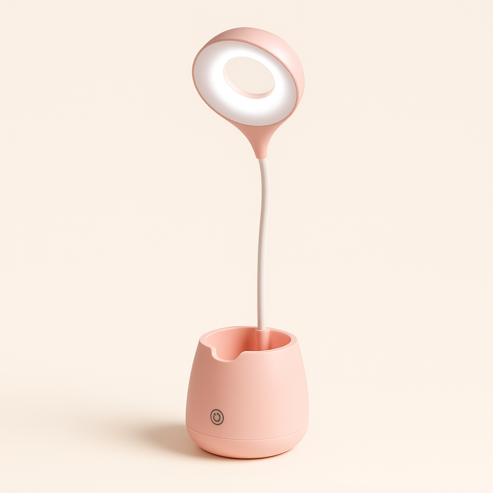 Children's Desk Lamp with Storage Pot and Phone Holder – LED Light for Creative Learning 6