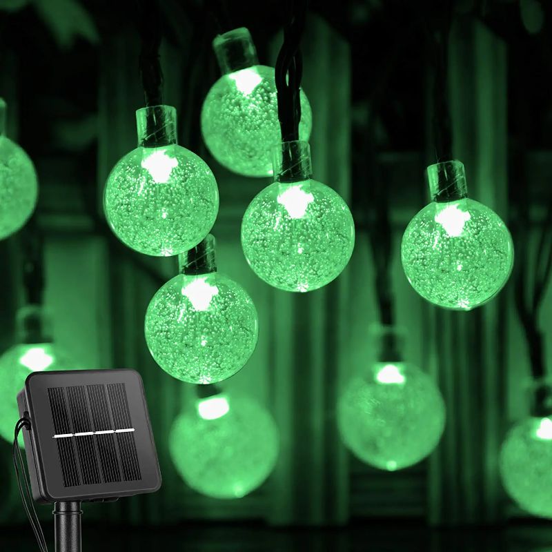 60 LED Solar-Powered Crystal Ball String Lights – 3.5m Waterproof Decorative Lighting 3
