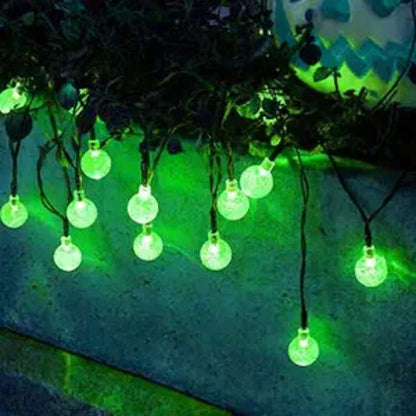 60 LED Solar-Powered Crystal Ball String Lights – 3.5m Waterproof Decorative Lighting 7