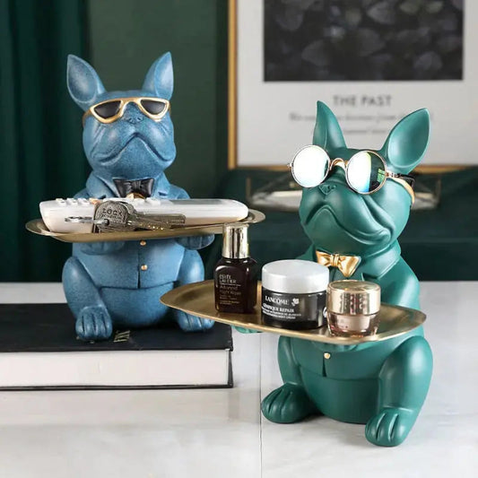 Modern Bulldog Sculpture in Durable Resin – Stylish Home Decor for Dog Lovers 1