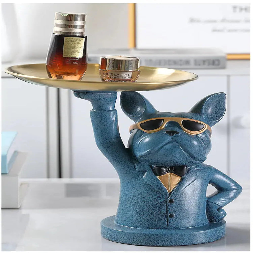 Modern Bulldog Sculpture in Durable Resin – Stylish Home Decor for Dog Lovers 12
