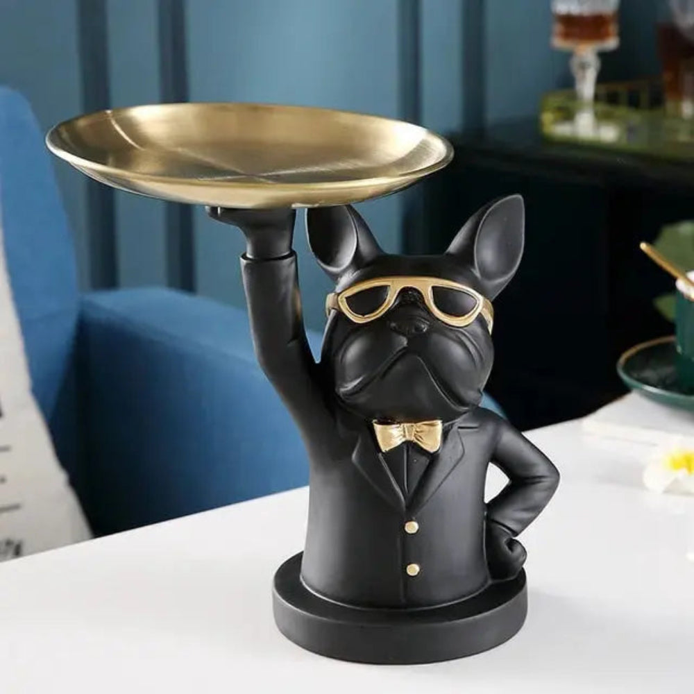 Modern Bulldog Sculpture in Durable Resin – Stylish Home Decor for Dog Lovers 3