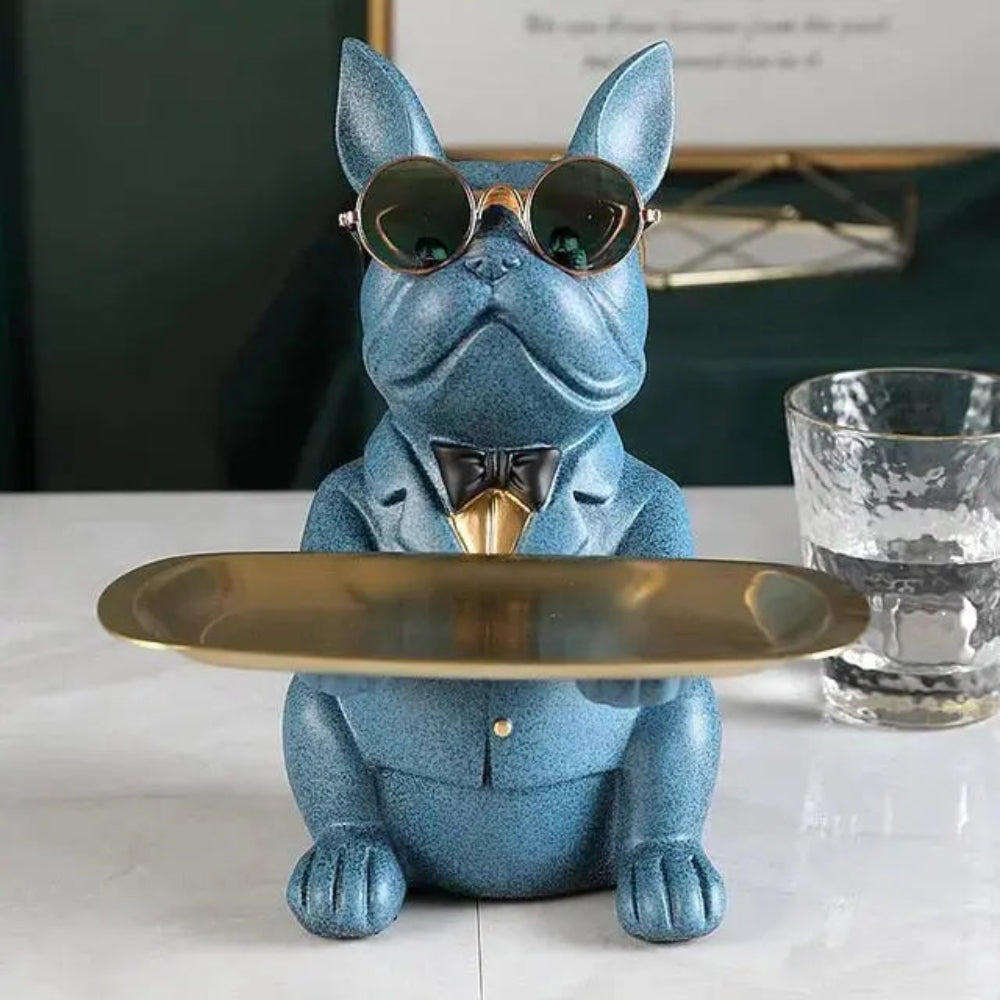 Modern Bulldog Sculpture in Durable Resin – Stylish Home Decor for Dog Lovers 4