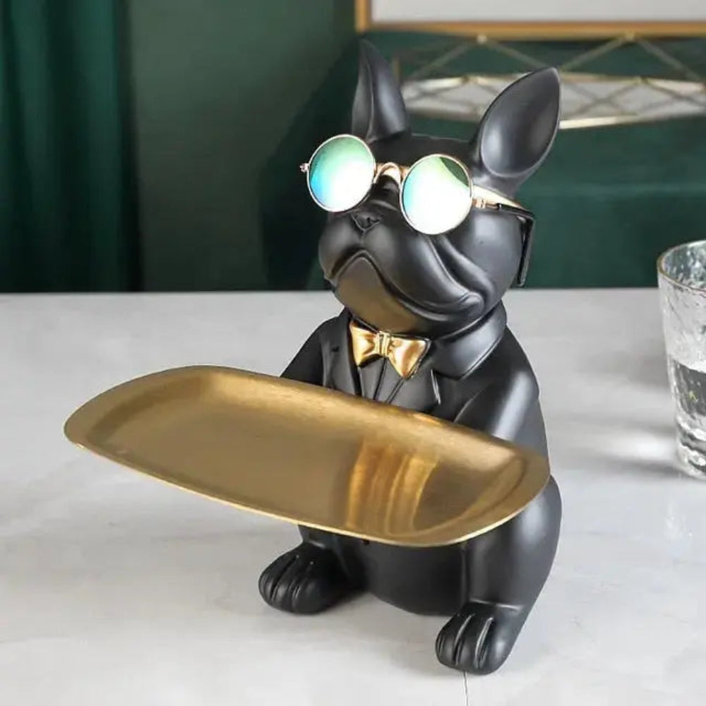 Modern Bulldog Sculpture in Durable Resin – Stylish Home Decor for Dog Lovers 5