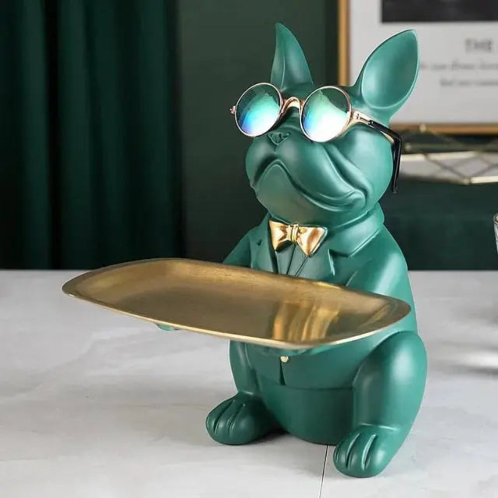 Modern Bulldog Sculpture in Durable Resin – Stylish Home Decor for Dog Lovers 6