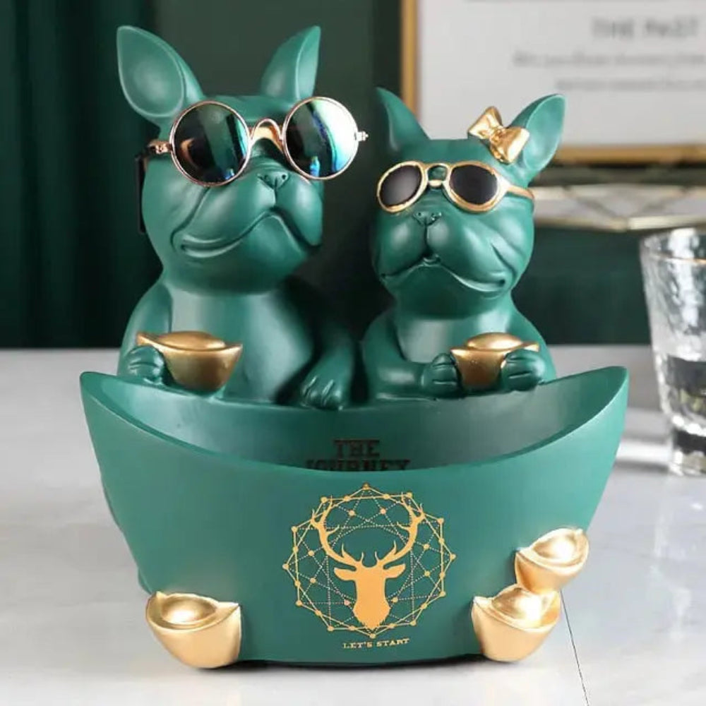 Modern Bulldog Sculpture in Durable Resin – Stylish Home Decor for Dog Lovers 7
