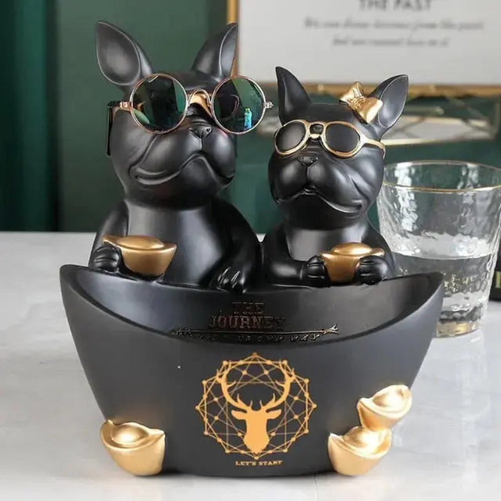 Modern Bulldog Sculpture in Durable Resin – Stylish Home Decor for Dog Lovers 8