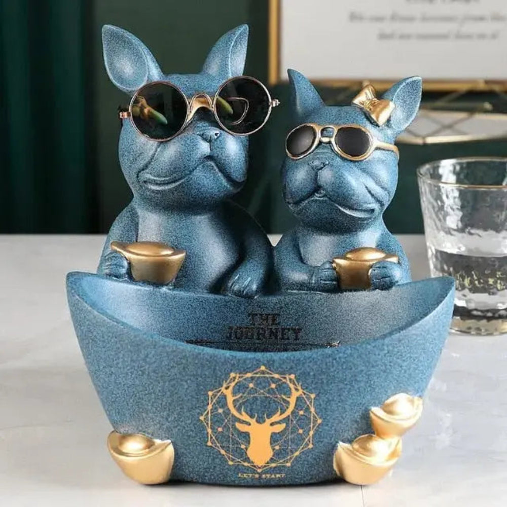 Modern Bulldog Sculpture in Durable Resin – Stylish Home Decor for Dog Lovers 9
