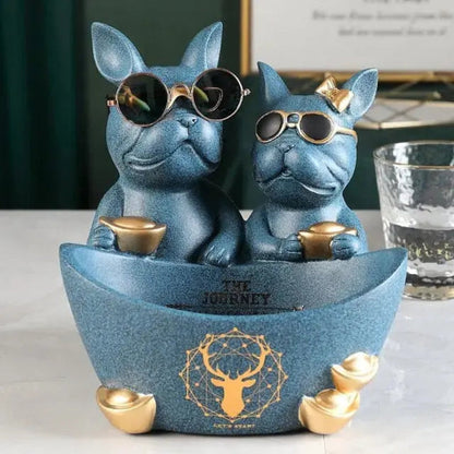 Modern Bulldog Sculpture in Durable Resin – Stylish Home Decor for Dog Lovers 9