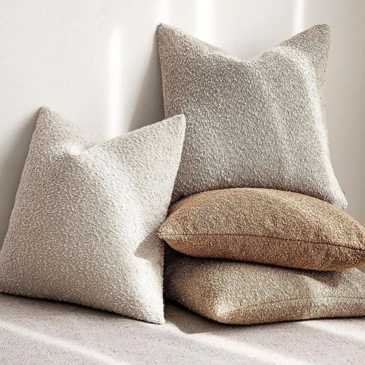 Soft Bouclé Cushion Cover – 45x45 cm Decorative Pillowcase with Hidden Zipper 1
