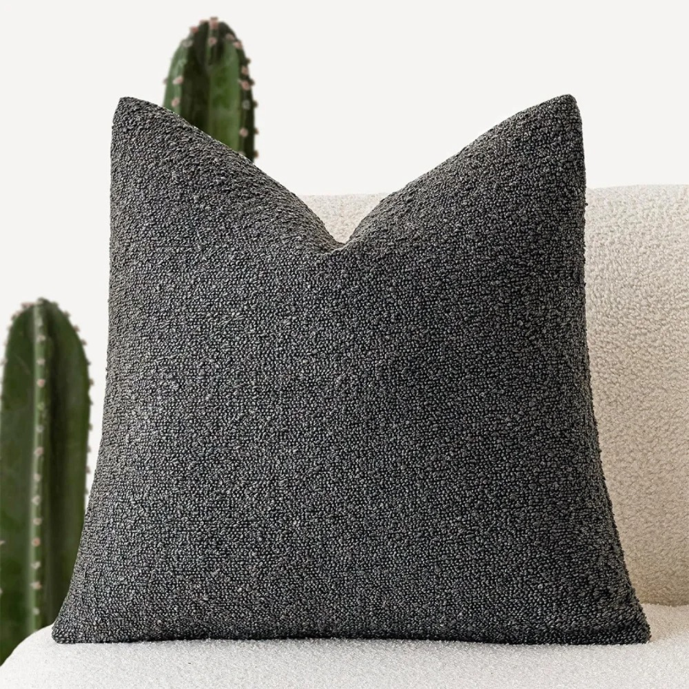 Soft Bouclé Cushion Cover – 45x45 cm Decorative Pillowcase with Hidden Zipper 11