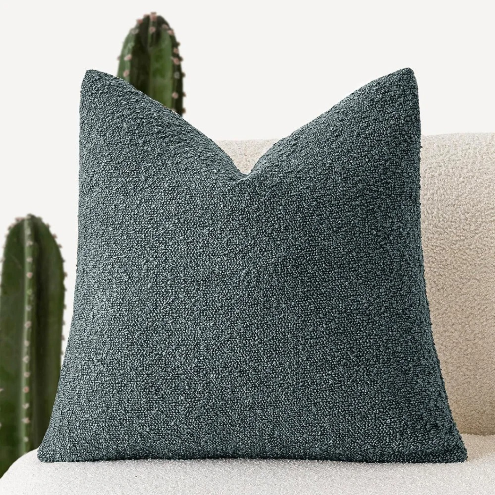 Soft Bouclé Cushion Cover – 45x45 cm Decorative Pillowcase with Hidden Zipper 13