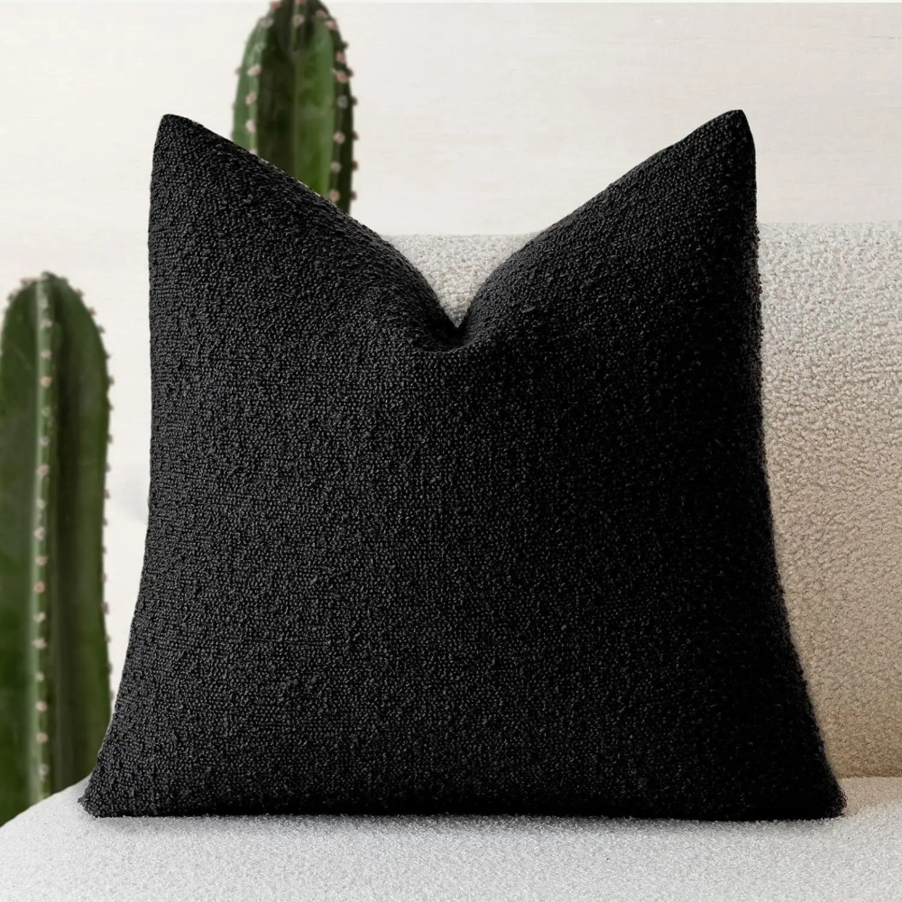 Soft Bouclé Cushion Cover – 45x45 cm Decorative Pillowcase with Hidden Zipper 16