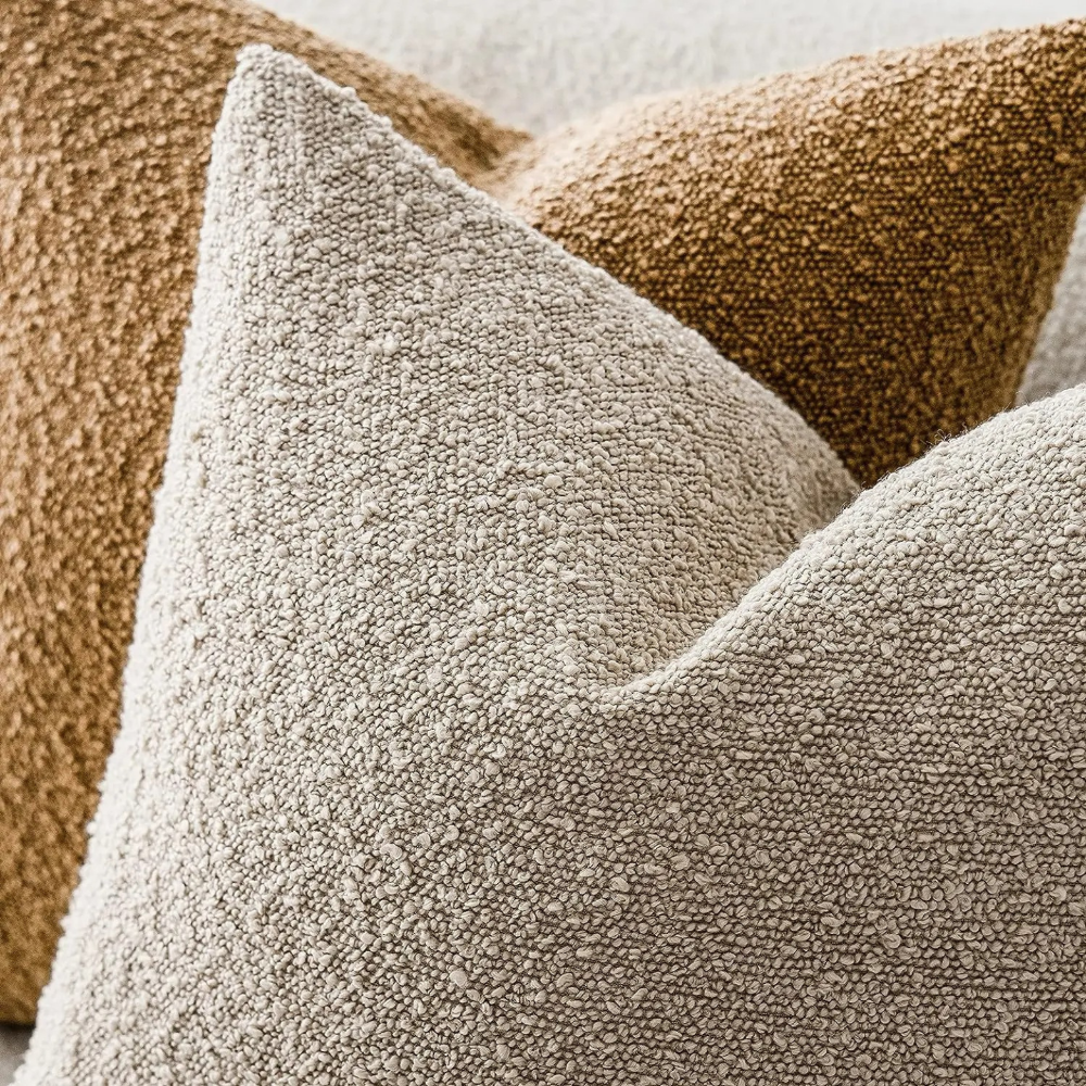 Soft Bouclé Cushion Cover – 45x45 cm Decorative Pillowcase with Hidden Zipper 4