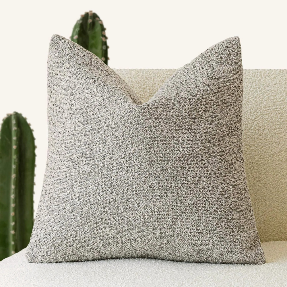 Soft Bouclé Cushion Cover – 45x45 cm Decorative Pillowcase with Hidden Zipper 6