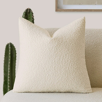 Soft Bouclé Cushion Cover – 45x45 cm Decorative Pillowcase with Hidden Zipper 7