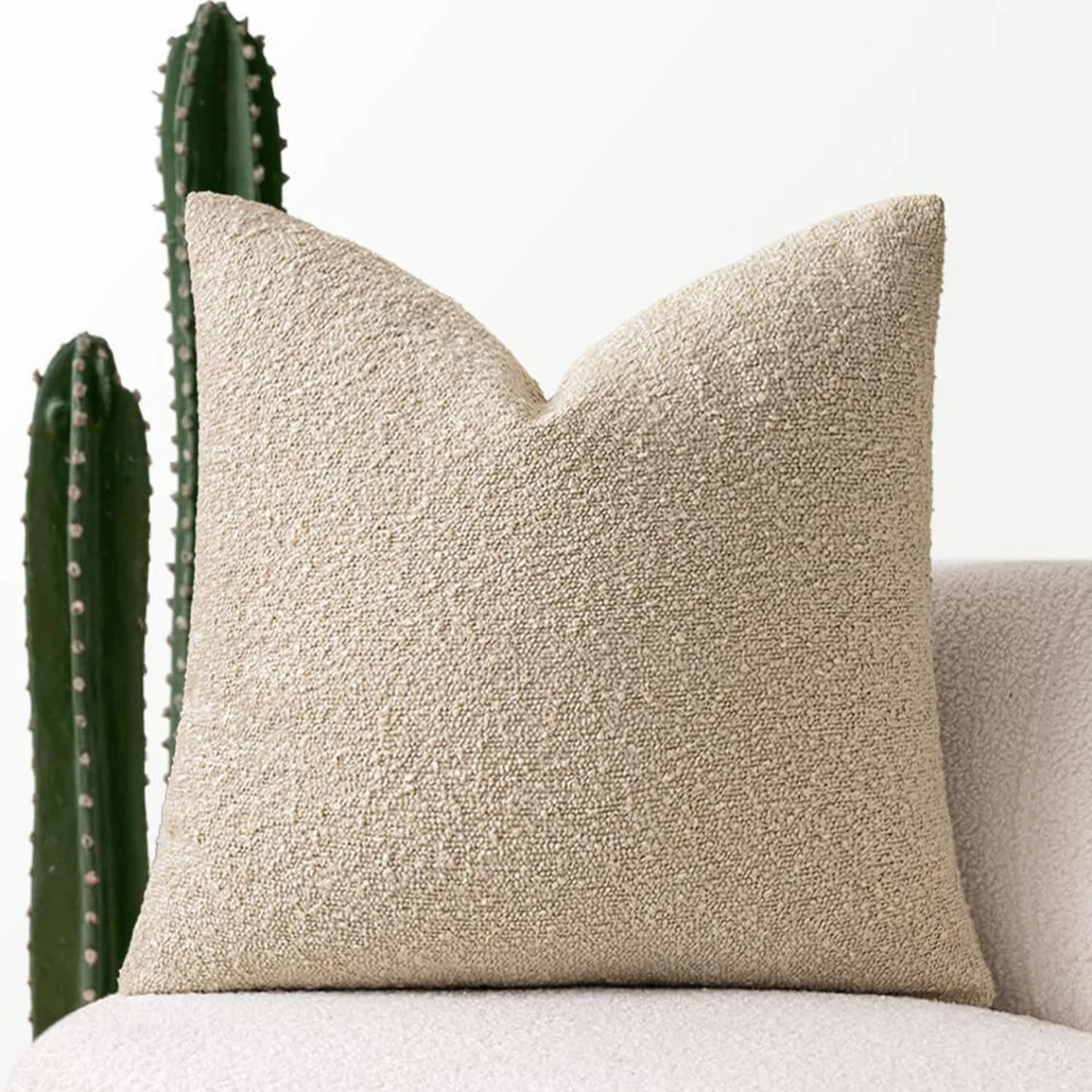 Soft Bouclé Cushion Cover – 45x45 cm Decorative Pillowcase with Hidden Zipper 8